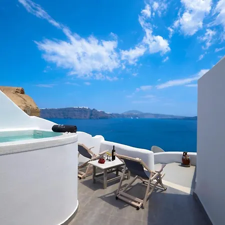 Elegant Santorini House 2 Bedroom Caldera View-outdoor Hot Tub Oia Βίλα